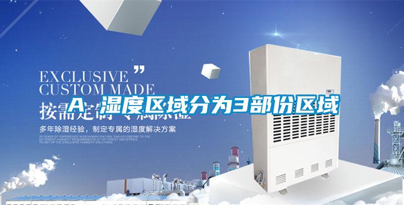 A 濕度區域分為3部份區域