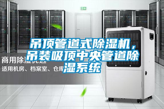 吊頂管道式除濕機，吊裝吸頂中央管道除濕系統