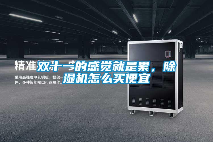 雙十一的感覺就是累，除濕機怎么買便宜