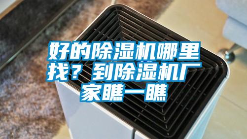 好的除濕機哪里找?到除濕機廠家瞧一瞧