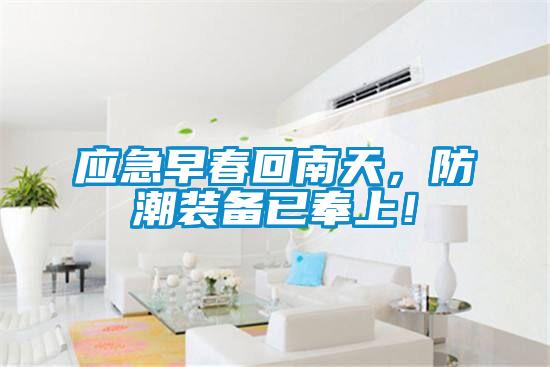 應急早春回南天，防潮裝備已奉上！