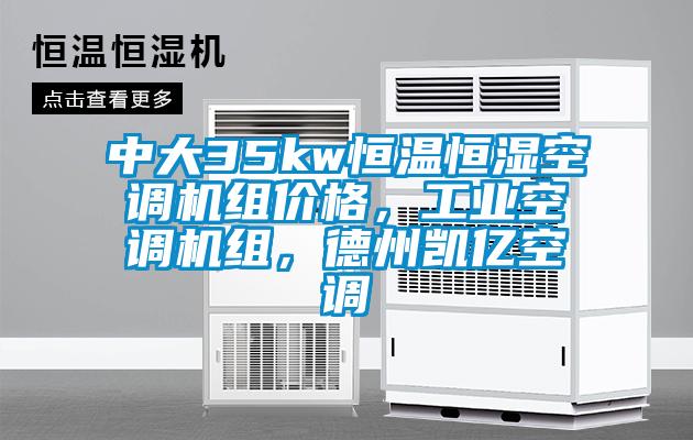 中大35kw恒溫恒濕空調機組價格，工業空調機組，德州凱億空調