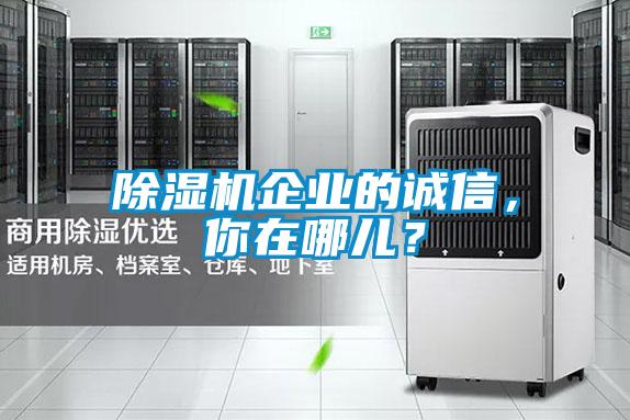 除濕機(jī)企業(yè)的誠信，你在哪兒？