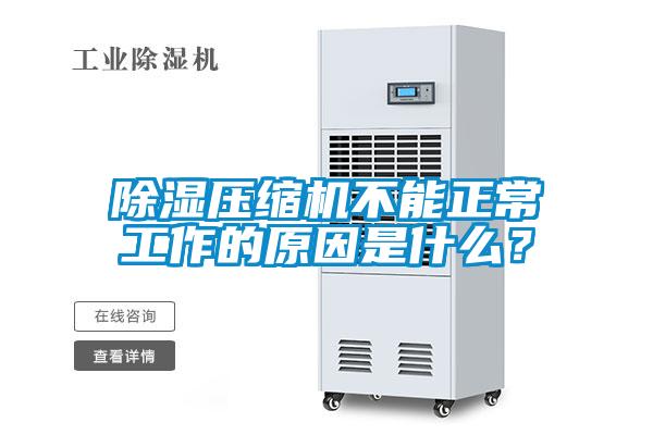 除濕壓縮機(jī)不能正常工作的原因是什么？