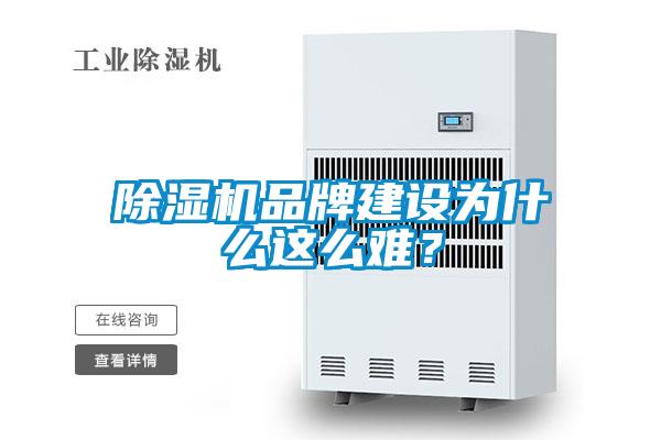 除濕機品牌建設為什么這么難?