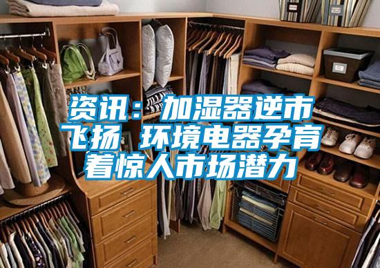 資訊：加濕器逆市飛揚 環境電器孕育著驚人市場潛力