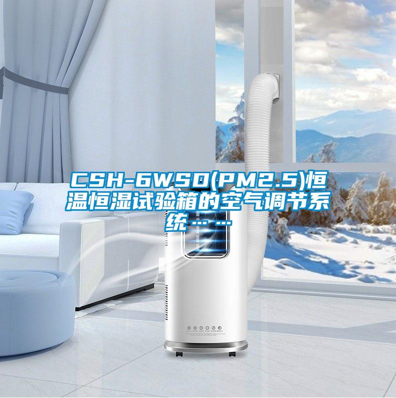 CSH-6WSD(PM2.5)恒溫恒濕試驗箱的空氣調節系統……