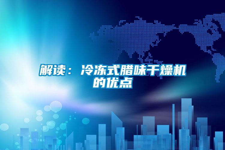 解讀:冷凍式臘味干燥機的優點