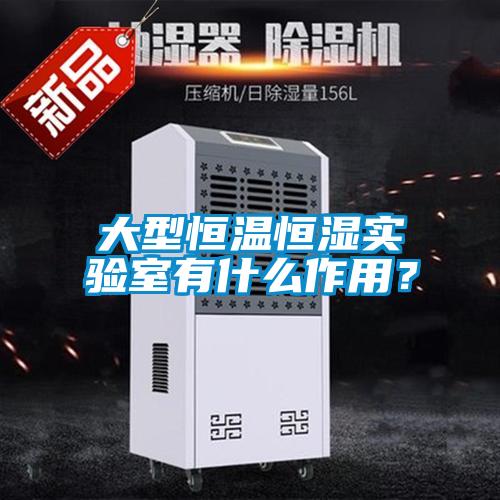 大型恒溫恒濕實驗室有什么作用？
