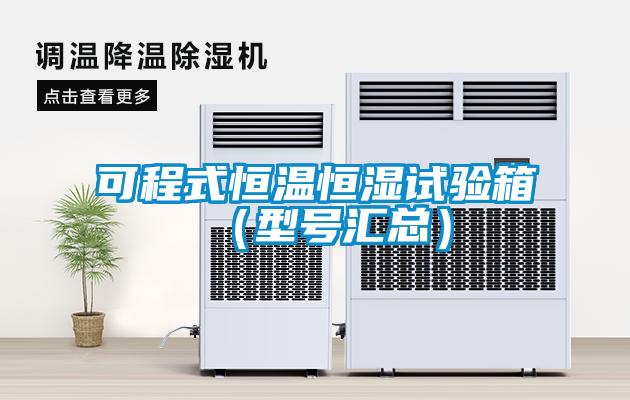 可程式恒溫恒濕試驗(yàn)箱（型號匯總）