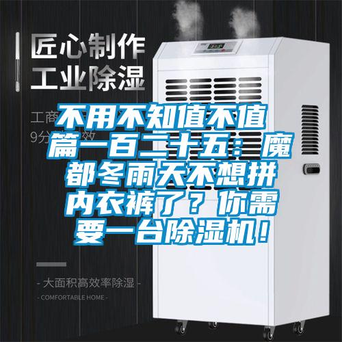 不用不知值不值 篇一百二十五:魔都冬雨天不想拼內衣褲了?你需要一臺除濕機!
