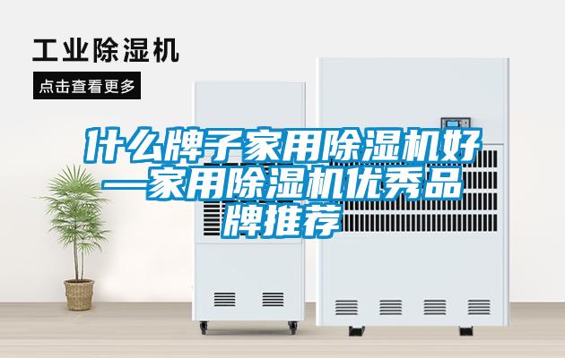 什么牌子家用除濕機好—家用除濕機優秀品牌推薦