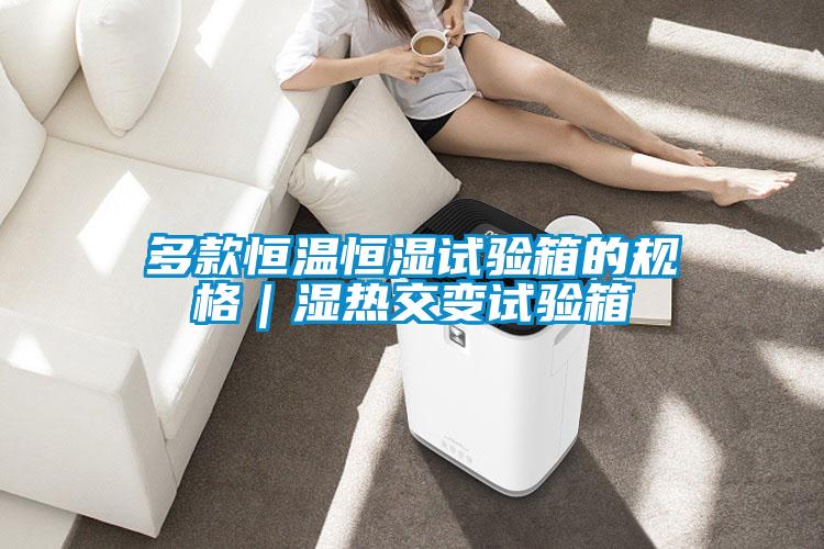 多款恒溫恒濕試驗箱的規格｜濕熱交變試驗箱