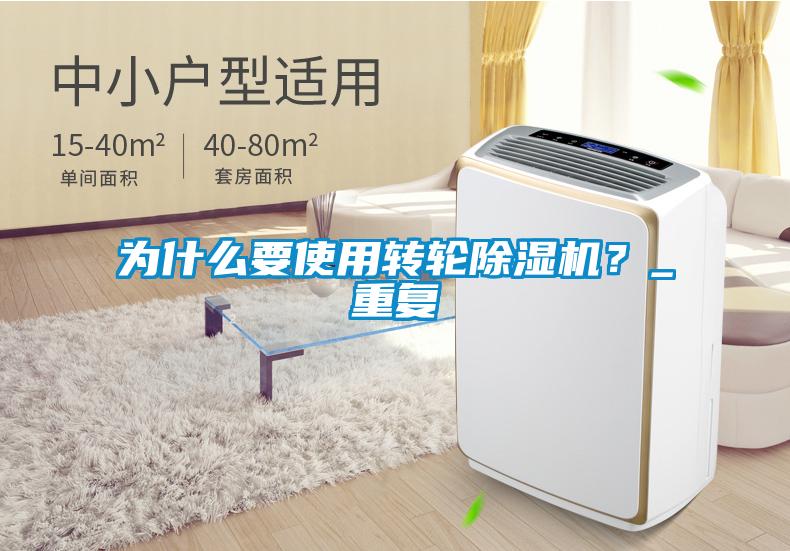 為什么要使用轉輪除濕機？_重復