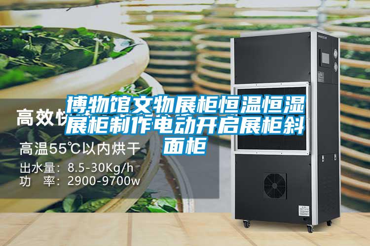 博物館文物展柜恒溫恒濕展柜制作電動開啟展柜斜面柜