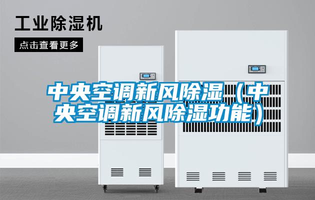 中央空調新風除濕（中央空調新風除濕功能）