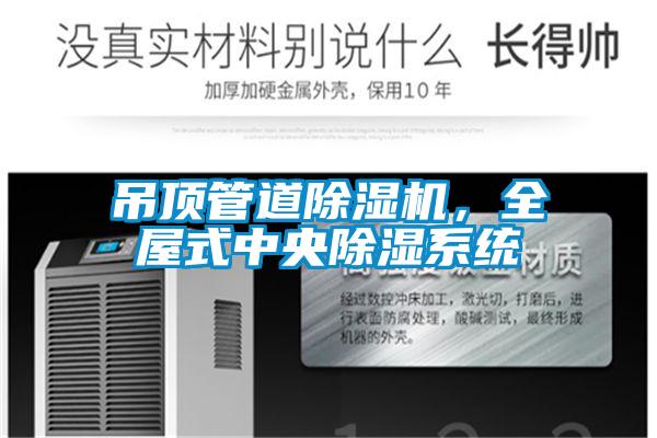 吊頂管道除濕機(jī)，全屋式中央除濕系統(tǒng)