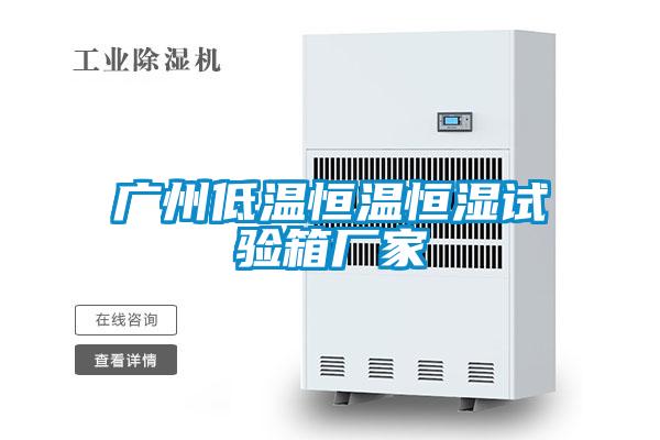 廣州低溫恒溫恒濕試驗箱廠家