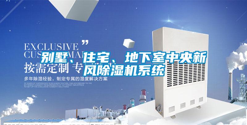 別墅、住宅、地下室中央新風除濕機系統