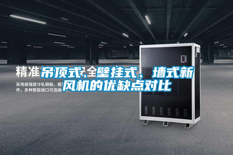 吊頂式、壁掛式、墻式新風機的優缺點對比