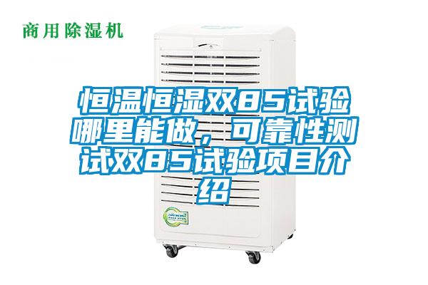 恒溫恒濕雙85試驗哪里能做，可靠性測試雙85試驗項目介紹