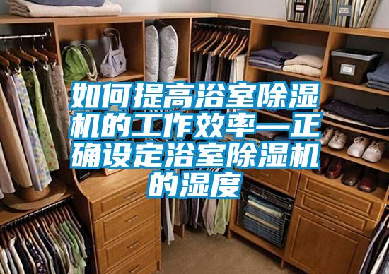 如何提高浴室除濕機的工作效率—正確設(shè)定浴室除濕機的濕度