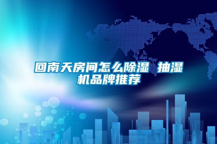 回南天房間怎么除濕 抽濕機品牌推薦