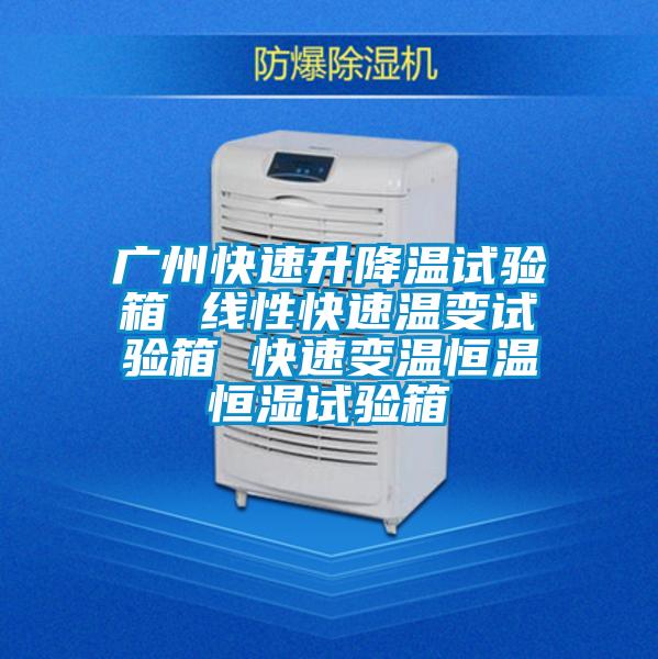 廣州快速升降溫試驗箱 線性快速溫變試驗箱 快速變溫恒溫恒濕試驗箱