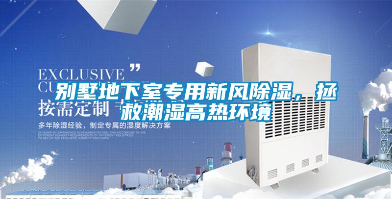 別墅地下室專用新風除濕，拯救潮濕高熱環境