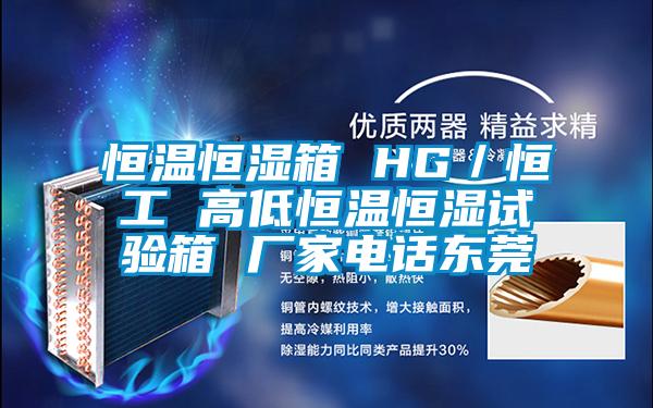 恒溫恒濕箱 HG／恒工 高低恒溫恒濕試驗(yàn)箱 廠家電話東莞