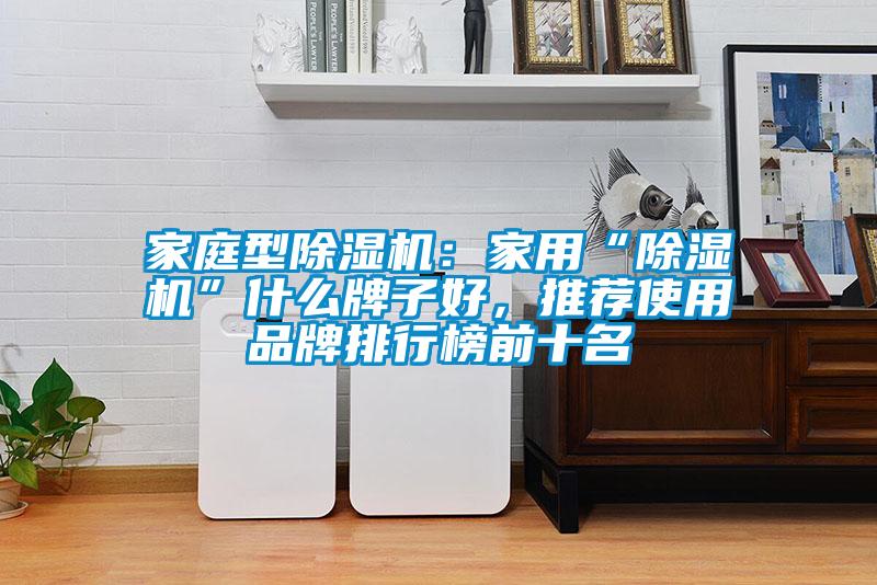 家庭型除濕機:家用“除濕機”什么牌子好,推薦使用品牌排行榜前十名