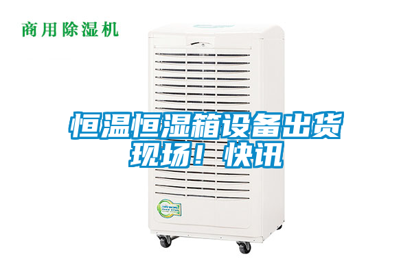 恒溫恒濕箱設備出貨現場！快訊