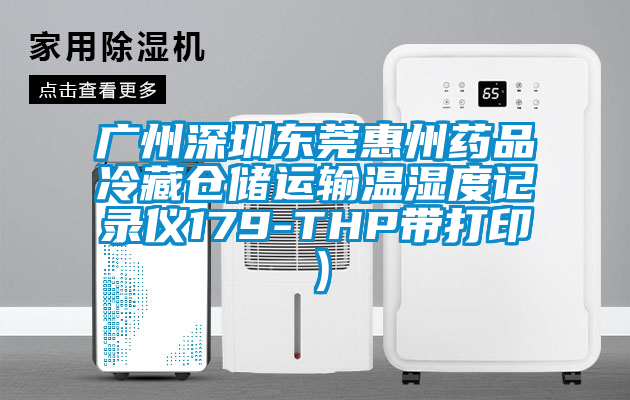 廣州深圳東莞惠州藥品冷藏倉儲(chǔ)運(yùn)輸溫濕度記錄儀179-THP帶打印）