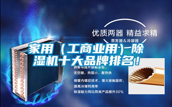 家用(工商業用)除濕機十大品牌排名!