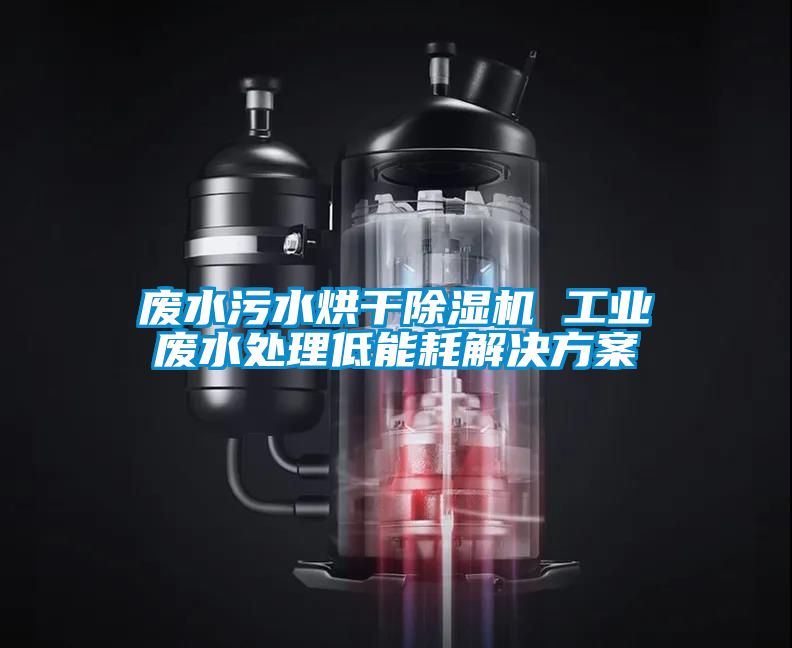 廢水污水烘干除濕機 工業廢水處理低能耗解決方案
