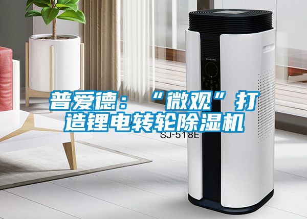 普愛德：“微觀”打造鋰電轉輪除濕機