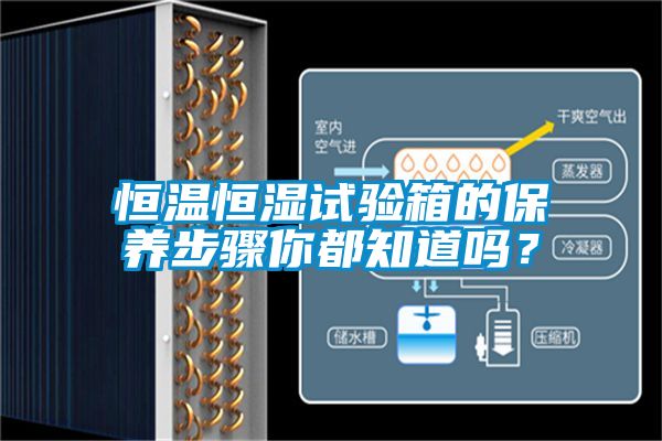 恒溫恒濕試驗(yàn)箱的保養(yǎng)步驟你都知道嗎？