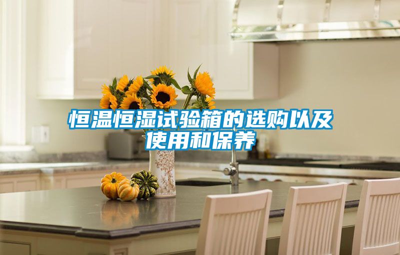 恒溫恒濕試驗(yàn)箱的選購(gòu)以及使用和保養(yǎng)