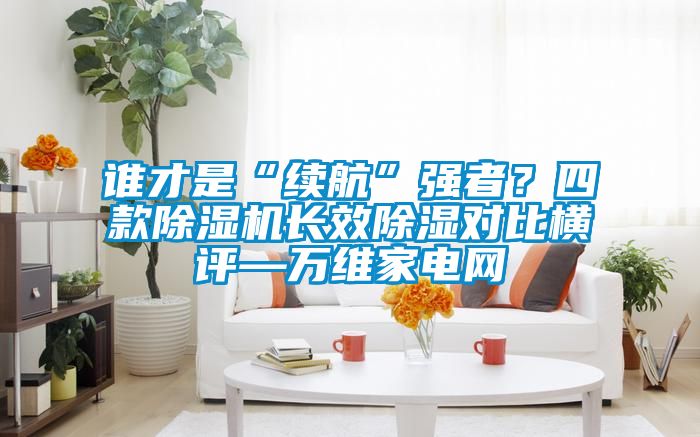 誰才是“續航”強者？四款除濕機長效除濕對比橫評—萬維家電網