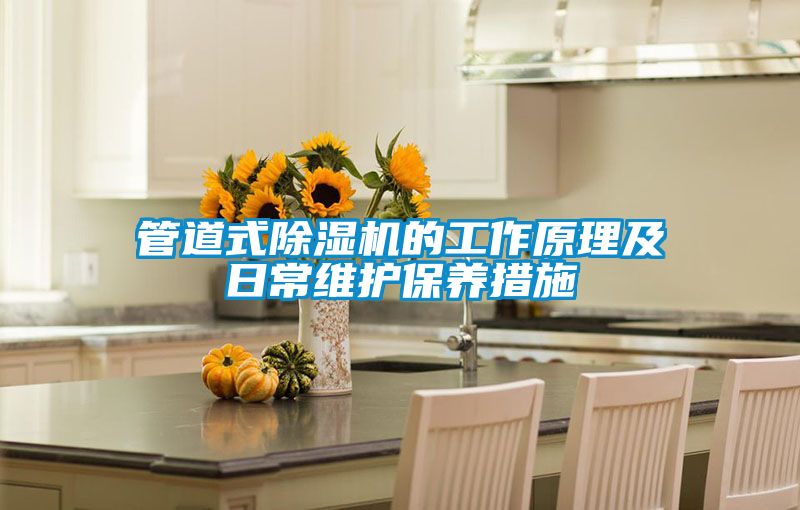 管道式除濕機的工作原理及日常維護保養措施
