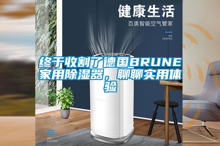 終于收割了德國BRUNE家用除濕器,聊聊實用體驗