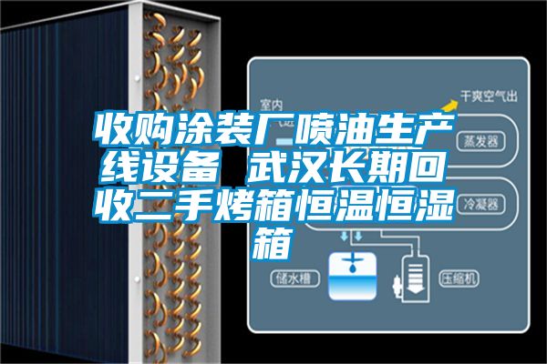 收購涂裝廠噴油生產線設備 武漢長期回收二手烤箱恒溫恒濕箱