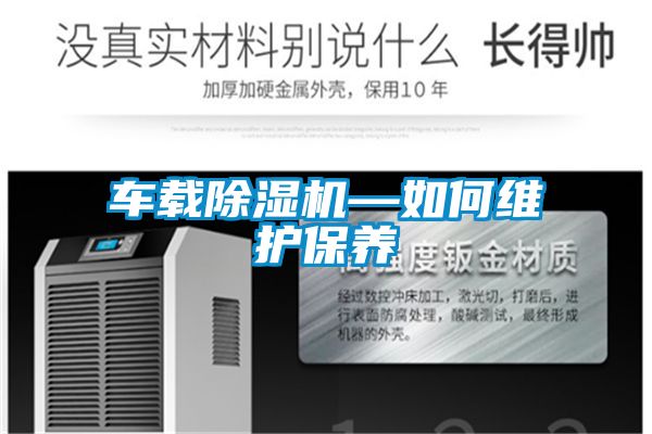 車載除濕機—如何維護保養