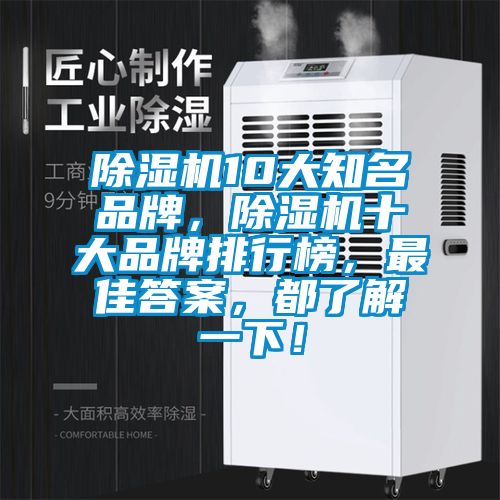 除濕機10大知名品牌，除濕機十大品牌排行榜，最佳答案，都了解一下！