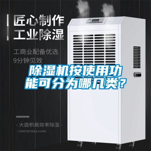 除濕機按使用功能可分為哪幾類?