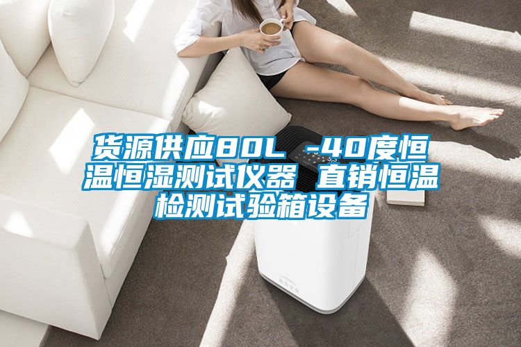 貨源供應80L -40度恒溫恒濕測試儀器 直銷恒溫檢測試驗箱設備
