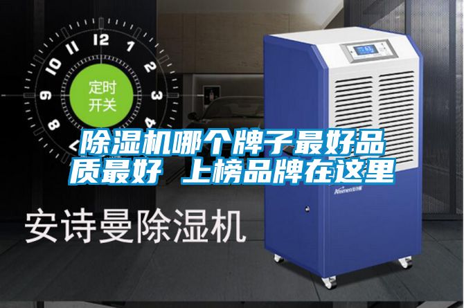 除濕機哪個牌子最好品質最好 上榜品牌在這里