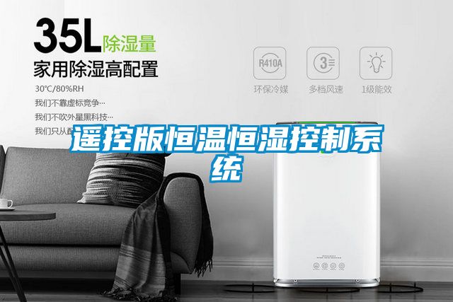 遙控版恒溫恒濕控制系統(tǒng)