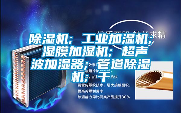 除濕機; 工業加濕機; 濕膜加濕機; 超聲波加濕器; 管道除濕機; 干
