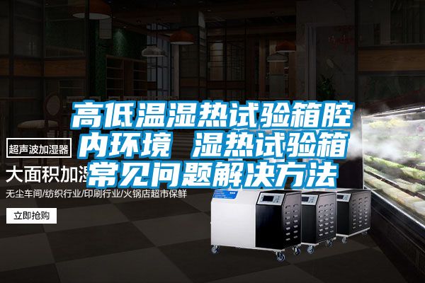 高低溫濕熱試驗箱腔內環境 濕熱試驗箱常見問題解決方法